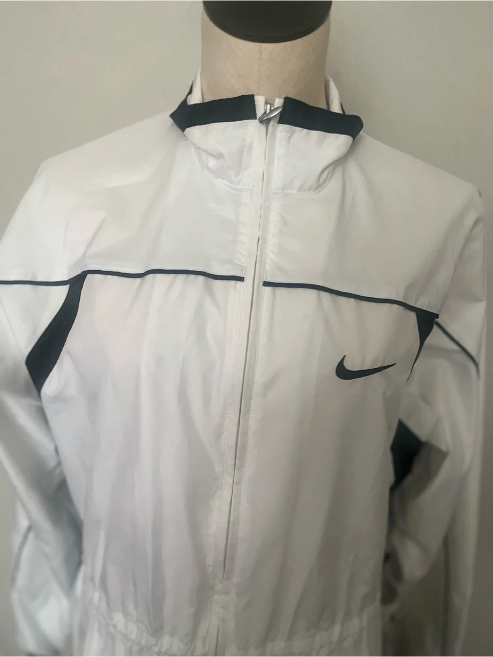Nike White Jacket with Black Trim